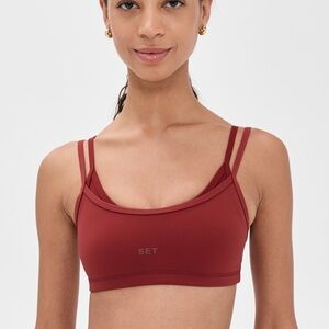 Women's Double Strap Sports Bra  and leggings